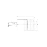 Quick Change Tapping Chuck with Length Compensation  SLAB20-TC312-41~ SLAB40-TC1433-97 - Makotools Industrial Supply Tools for Metal Cutting